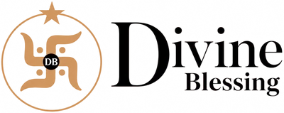 Divine Blessing — a gold swastik emblem crowned by a star, beside the Divine Blessing wordmark